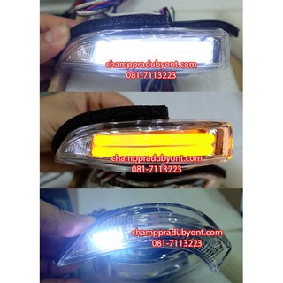 ไฟเลี้ยวกระจกมองข้าง ไฟกระจก TOYOTA VIOS วีออส 2013 2014 2015 2016 2017 2018 2019 LED แบบบาร์