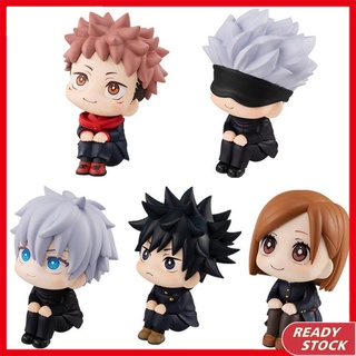 โมเดลฟิกเกอร์ PVC อนิเมะ Jujutsu Kaisen Yuji Itadori Fushiguro Megumi Kugisaki Nobara Gojo Satoru ของเล่นสําหรับเด็ก