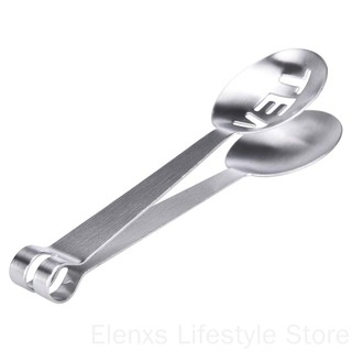 Stainless Steel Tea Bag Squeezer Teabag Tong Holder Herb Grip Kitchen Tool Lemon Slice Clip ELEN