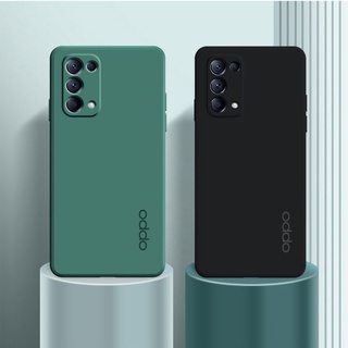 ของแท้ เคสโทรศัพท์มือถือ ซิลิโคนนิ่ม TPU ทรงสี่เหลี่ยม สีแคนดี้ สําหรับ OPPO Reno 4 5 6 Pro 4G 5G 5K A59 A59S F1S A16S A16 A15S A15 A35 A16E A16K A55