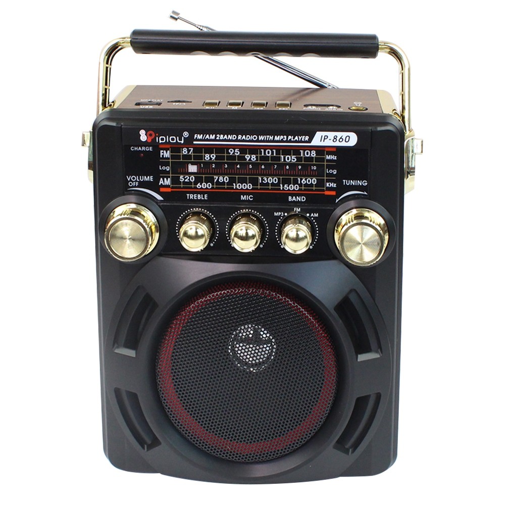 ภาพหน้าปกสินค้าmhfsuper วิทยุ IP-860 ฟังได้ทั้ง FM/AM/เล่นUSBได้/SD/MP-3/ รุ่น Portable-karaoke-box-microphone-radio-fm-usb-01d-K3-p