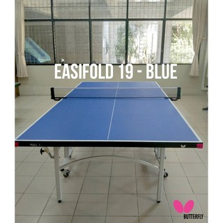 สินค้า โต๊ะปิงปองยี่ห้อ BUTTERFLY รุ่น EASIFOLD 19 BLUE แถมเน็ท