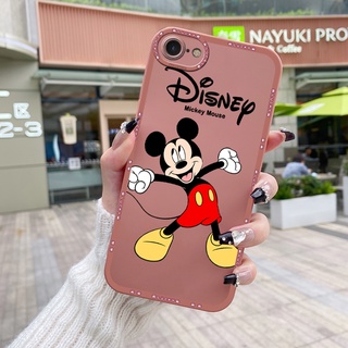 สําหรับ iPhone 6 Plus 6s Plus 7 Plus 8 Plus SE 2 เคสการ์ตูนมิกกี้น่ารัก เคสยางนิ่ม เลนส์เต็มรูปแบบ ฝาหลังกล้อง รูปแบบป้องกัน เคสกันกระแทก