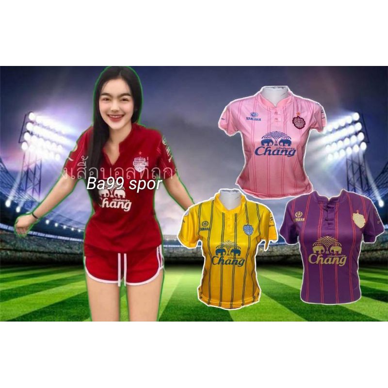 สินค้าขายดี-เสื้อบอลผู้หญิง-บุรีรัมย์คอจีน