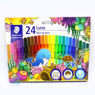 ปากกาเมจิ STAEDTLER ลูน่า รุ่น 327 LWP24 02  24 แท่ง 24  สี