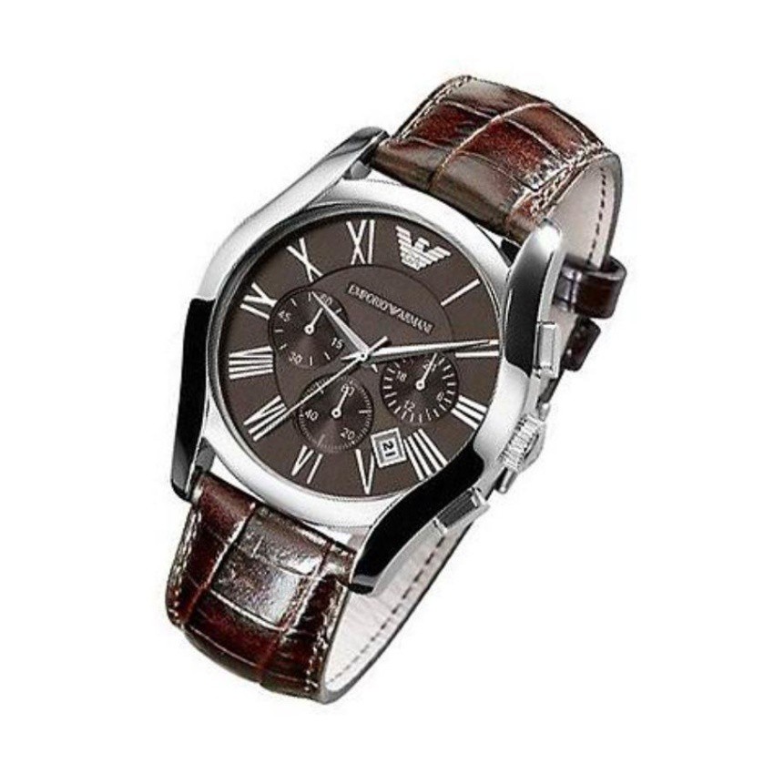 emporio-armani-นาฬิกาข้อมือชาย-สายหนัง-รุ่น-ar0671-brown