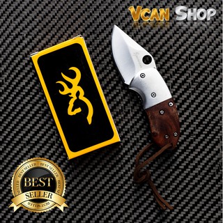 สินค้า BROWNING Outdoor Folding Knife มีดพับ ใช้เดินป่า ป้องกันตัว อุปกรณ์ยุทธวิธี EDC ขนาดเล็ก