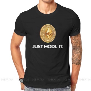 ขายดี!เสื้อยืดคอกลม ผ้าฝ้าย ทรงหลวม พิมพ์ลายกราฟฟิค Crypto Miner Just hodl it Ethereum สไตล์วินเทจ สําหรับผู้ชายS-5XL