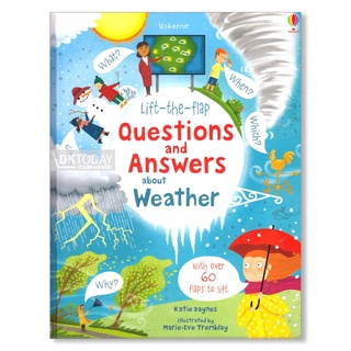 DKTODAY หนังสือ USBORNE LIFT-THE-FLAP Q&amp;A ABOUT WEATHER (AGE 5+)