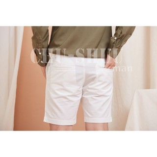 🔴1ฟรี1🔴กางเกงขาสั้นCHU-SHUUmanรุ่น​Summer shorts สีขาว