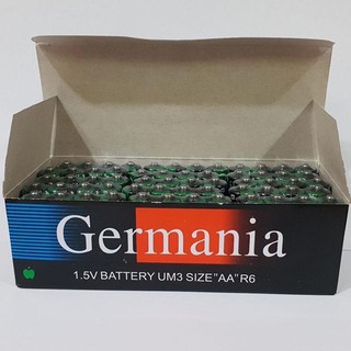 ภาพขนาดย่อของภาพหน้าปกสินค้าGermania AA 1กล่อง (60 ชิ้น) ถ่านก้อน แบต ถ่านทดลองสินค้า สำหรับอุปกรณ์อิเล็คทรอนิกส์ กล้องถ่ายรูปดิจิตอล จากร้าน hataikarn.tools บน Shopee