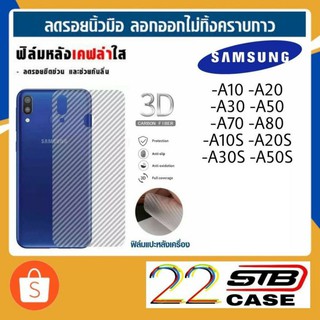 ฟิล์มหลัง เคฟล่า Samsung A10 A20 A30 A50 A70 A80 A10S A20S A30S A50S A2Core