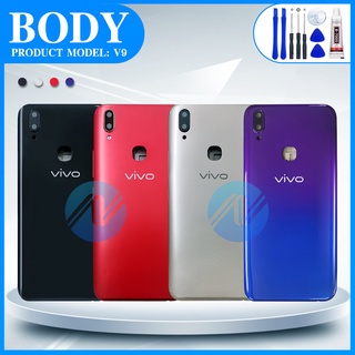 บอดี้+ฝาหลัง vivo V9 บอดี้ชุด(แกนกลาง+ฝาหลัง) body vivo V9