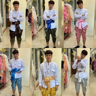 ภาพหน้าปกสินค้า🚨 SALE ยกชุด ชุดไทยผู้ชาย 3 ชิ้น เสื้อ โจง และผ้าคาดเอว ที่เกี่ยวข้อง