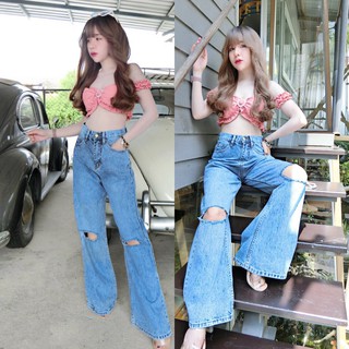 ภาพหน้าปกสินค้าCc jeans 098 กางเกงยีนส์ผู้หญิง ทรงกระบอก เอวสูง แฟชั่น แต่งขาด ซึ่งคุณอาจชอบราคาและรีวิวของสินค้านี้