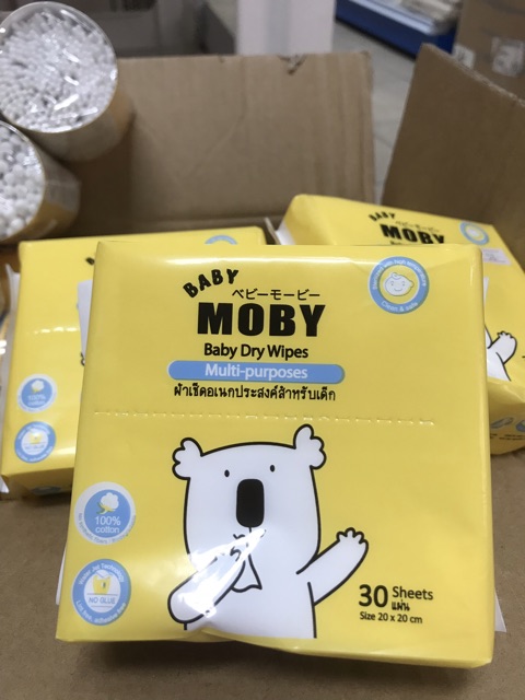 baby-moby-ผ้าเช็ดเอนกประสงค์-ผ้าแห้ง-drywipes