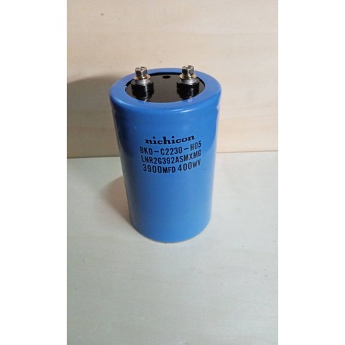 capacitor-3900mfd-400-wv-ตัวเก็บประจุ-nichicon-ขนาดสูง12-5x7-5cm-คาปาซิเตอร์-3900uf-400vdc-ของแท้พร้อมส่ง