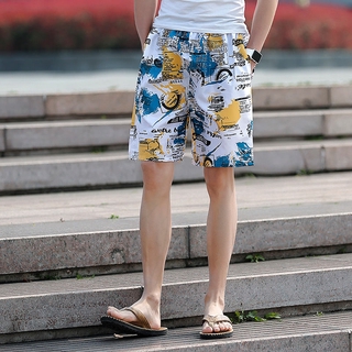 2021ฤดูร้อนกางเกงชายหาดสบายๆผู้ชายริมทะเลกางเกงใหญ่ผู้ชายยืดแนวโน้มห้ากางเกงชาย