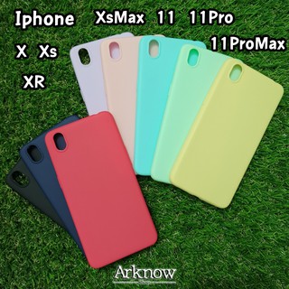 เคสซิลิโคน สีพาสเทล แบบบาง ราคาถูก มีของพร้อมส่ง iphone X Xs XR XsMax 11 11Pro 11ProMax