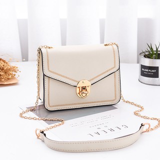 ☈กระเป๋าสะพายข้างแฟชั่นเนื้อสายโซ่ทั้งหมดกระเป๋าสะพาย Crossbody