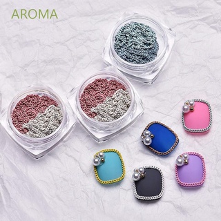 สินค้า Aroma อุปกรณ์ตกแต่งเล็บผู้หญิง 3D Diy โลหะสีแดงญี่ปุ่น