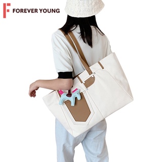 TForever Young-กระเป๋าผ้าสะพายข้าง กระเป๋าแฟชั่น แต่งกระเป๋ากางเกง ผ้าแคนวาส พร้อมส่งจากไทย รุ่น QX-1218