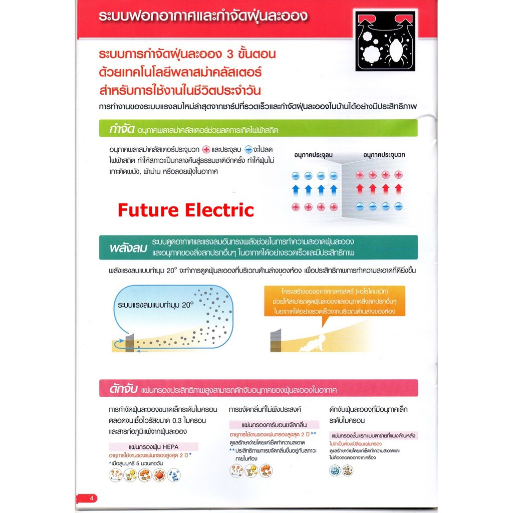 sharpเครื่องฟอกอากาศรุ่น-fp-j40ta-w-พลาสม่าคัตเตอร์-ขนาด-30-ตร-ม-ดักจับ-pm2-5ได้