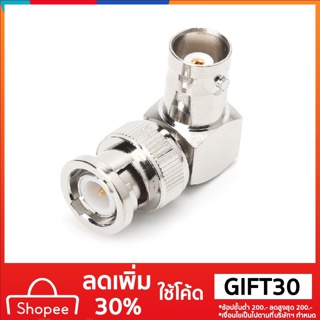 สินค้า rf coaxial สายเคเบิ้ลอะแดปเตอร์ l - shaped bnc male to female เชื่อมต่อมุมขวา