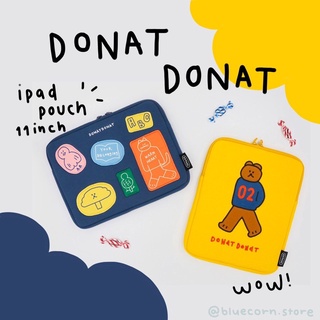 [พร้อมส่ง]🚚🌻 DONAT DONAT tablet pouch 11”  กระเป๋าใส่แท็บเล็ต