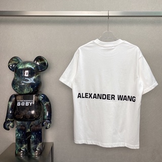 สินค้า เสื้อยืดแขนสั้น พิมพ์ลายโลโก้ตัวอักษร Alexander Wang Alexander Wang สําหรับผู้ชาย และผู้หญิง