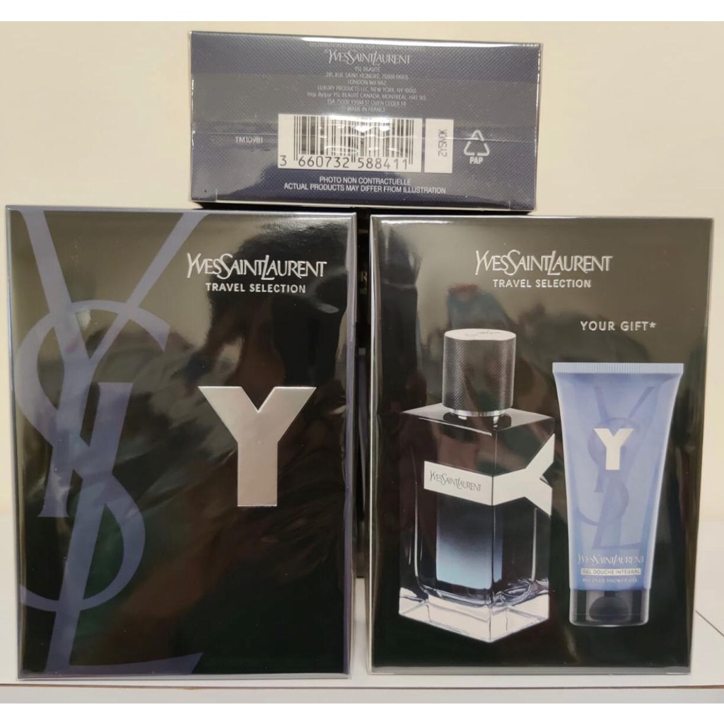 Set Ysl Y EDP (น้ำหอม 100ml + เจลอาบน้ำ 50ml) กล่องซีล(เช็คสต้อคก่อนทำ