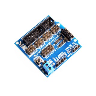 บอร์ดขยายเซนเซอร์ V5.0 สําหรับบล็อกตัวต่อหุ่นยนต์อิเล็กทรอนิกส์ Arduino