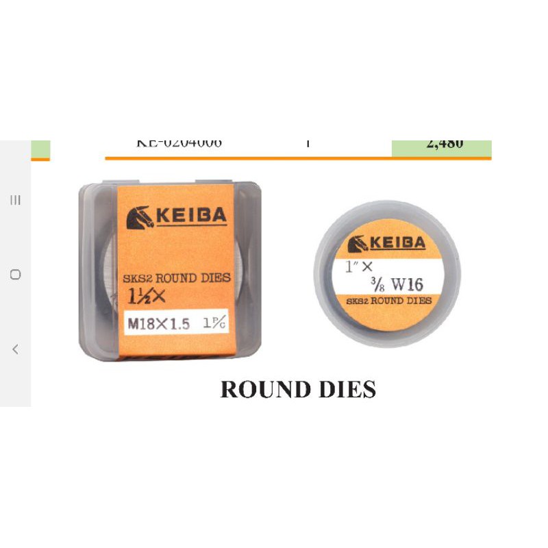 Keiba round dies made in japan nf 3 8 24 1 