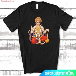 ROUND คอลูกเรือประเทศไทย หนุมาน พระพุทธเจ้า เทพเจ้าลิง Shirt Yoga Tshirt, Hanuman Jayanti Hindu God Tshirt, Lord Of Celi