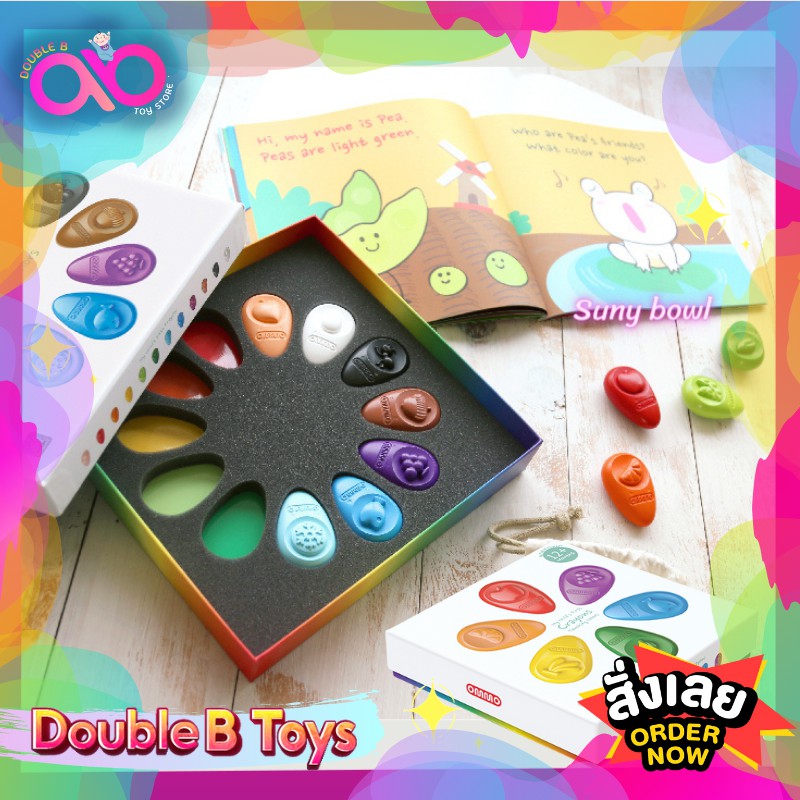 ommo-สีเทียนปลอดสารพิษ-baby-crayons-color-set-ของเล่นสำหรับเด็ก-ใช้วาดรูปสร้างจินตนาการ-สามารถเล่นได้ตั้งแต่-1-ขวบขึ้นไป