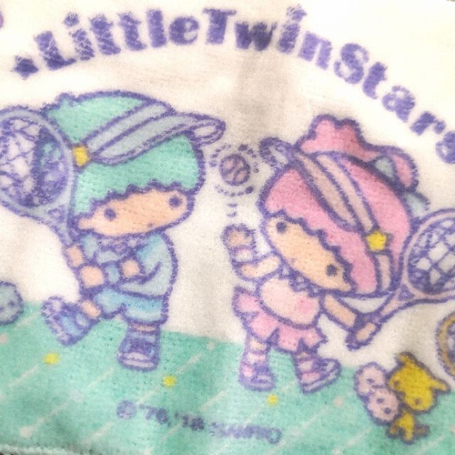 ผ้าเช็ดหน้าขนหนูเนื้อนิ่มลายลิขสิทธิ์แท้-little-twin-stars-จาก-sanrio-26x12-ซ-ม