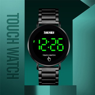 SKMEI นาฬิกาข้อมือดิจิตอลมีไฟ LED กันน้ำสำหรับผู้ชาย