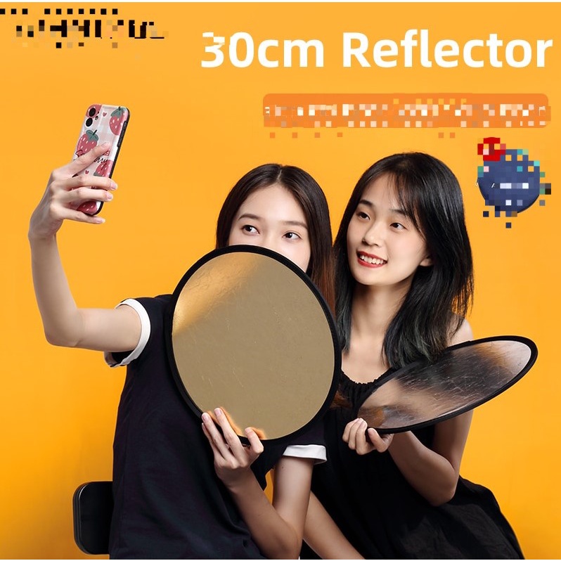 ภาพสินค้ารีเฟล็กซ์(Reflector)แผ่นสะท้อนแสง 5 in 1 พร้อมซองใส่ แบบพกพา 30CM Mini Multi Functional Collapsible Light Reflector จากร้าน like_camera บน Shopee ภาพที่ 2