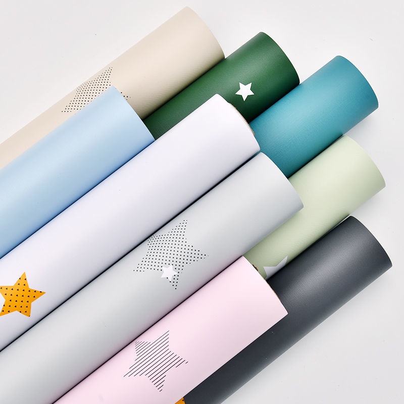 วอลเปเปอร์ติดผนัง-วอลล์เปเปอร์-self-adhesive-star-พื้นหลังวอลล์เปเปอร์สีวอลล์เปเปอร์กันน้ำและ-moisture-proof-เดสก์ท็อป