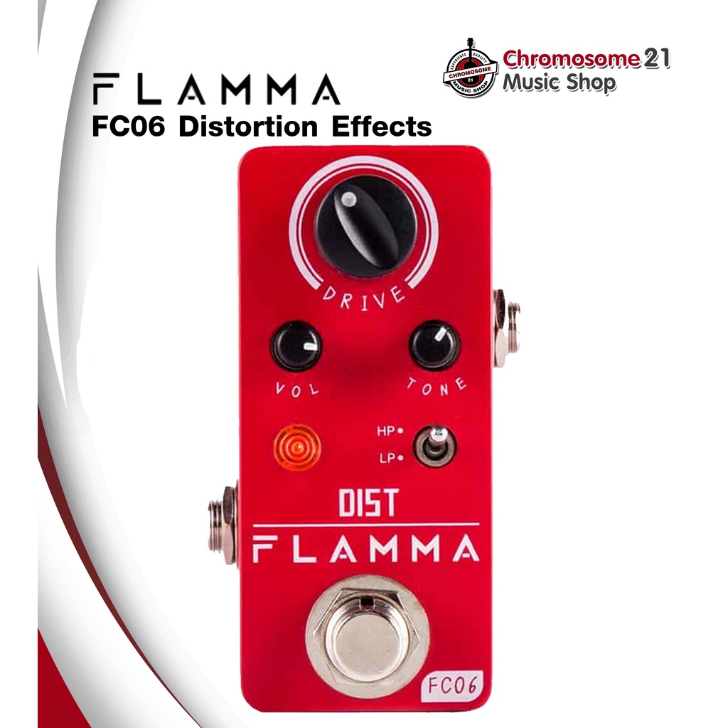 เอฟเฟคกีตาร์-flamma-fc06-distortion-effects-pedal