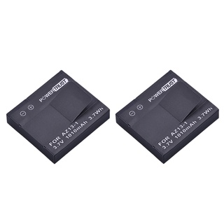 PowerTrust 2Pcs 1010mAh AZ13-1 AZ13 Rechargeable Battery For xiaomi yi 1 Action Camera Xiaomi YI AZ13 1 batteries