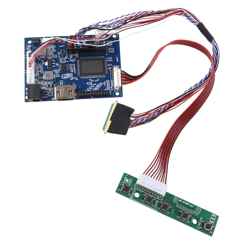 Quu 1 ชุด Hdmi บอร์ดควบคุม Lvds 40Pin สายเคเบิ้ลสําหรับ Raspberry Pi 3 ...