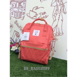 ANELLO POLYESTER CANVAS RUCKSACK (outlet)สี coral pink