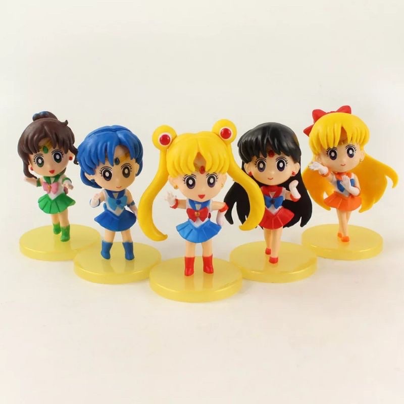 โมเดล-เซเลอร์มูน-sailor-moon-ขนาด-9-ซม-ครบชุด-5-ตัว-เกรดพรีเมี่ยม-งานสวยมาก-น่ารักสุดๆ-พร้อมฐานสีทองด้วยครับ