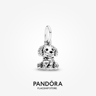 Pandora จี้พุดเดิ้ล รูปสุนัข ของขวัญวันเกิด สําหรับสุภาพสตรี p825