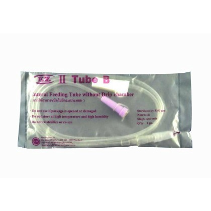 สายให้อาหาร-ชนิดไม่มีกระเปาะหยด-tube-b-feeding-tube-without-drip-chamber-ยี่ห้อ-ez