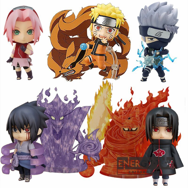 ภาพหน้าปกสินค้าฟิกเกอร์ Anime Naruto Uzumaki Nendoroid Sasuke Uchiha Hatake Kakashi Itachi