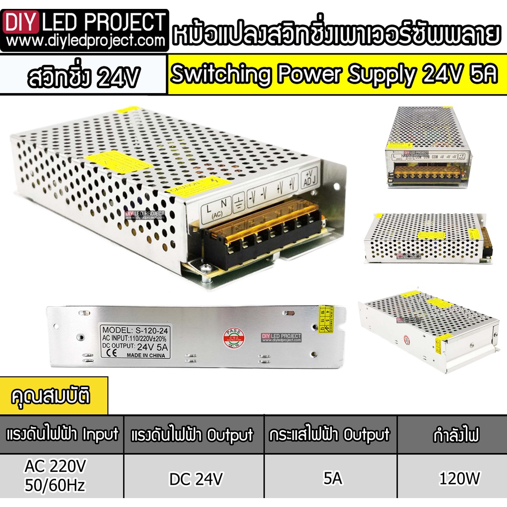 หม้อแปลงสวิทชิ่งเพาเวอร์ซัพพลาย-24v-5a