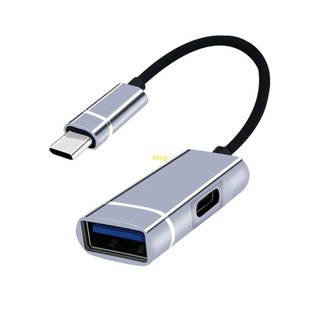 Btsg 2 in 1 อะแดปเตอร์ฮับชาร์จ USB Type C เป็น USB3.0 PD สําหรับแล็ปท็อป