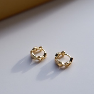 ต่างหูเงินแท้ ไม่แพ้ ต่างหูห่วง ต่างหูเก๋ๆ s925 clara earrings - apostrophe x